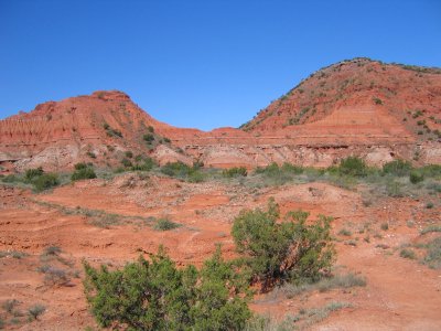 hiking back to camp