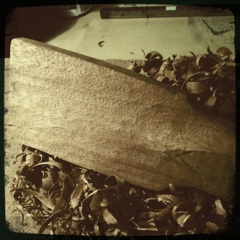carving away...