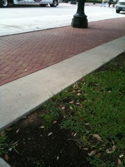 huh. sidewalk. huh. sidewalk.